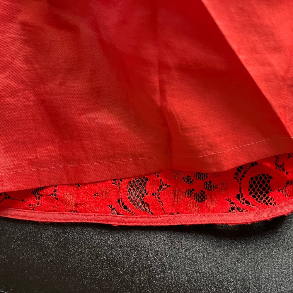 J. Crew red lace dress sz 4 - Picture 7 of 7